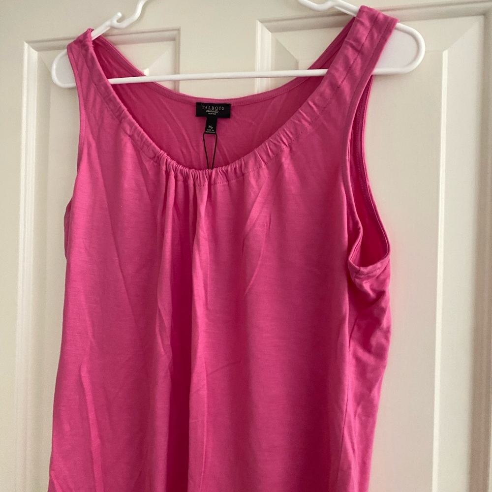 NWT Talbots Pink Sleeveless Summer Top - Picture 3 of 7